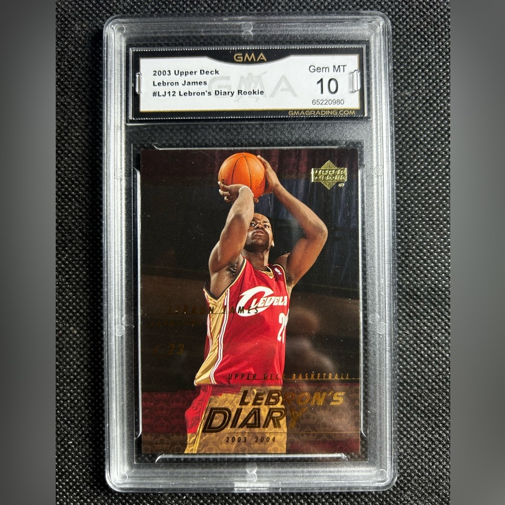 2003 Upper Deck Lebron James Rc Rookie GMA 10 Gem Mint Cavaliers